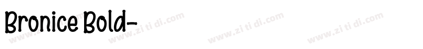 Bronice Bold字体转换